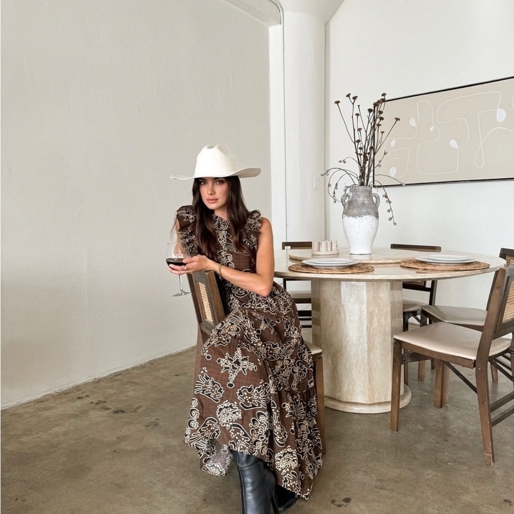 Cute Western Midi Dress - Picture 2 of 2